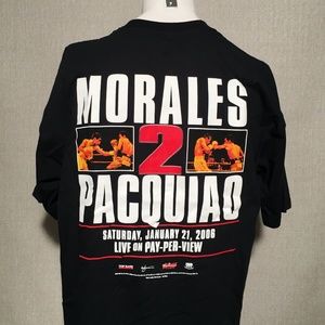 NWOT Boxing Manny Pacquiao vs Erik Morales T-Shirt